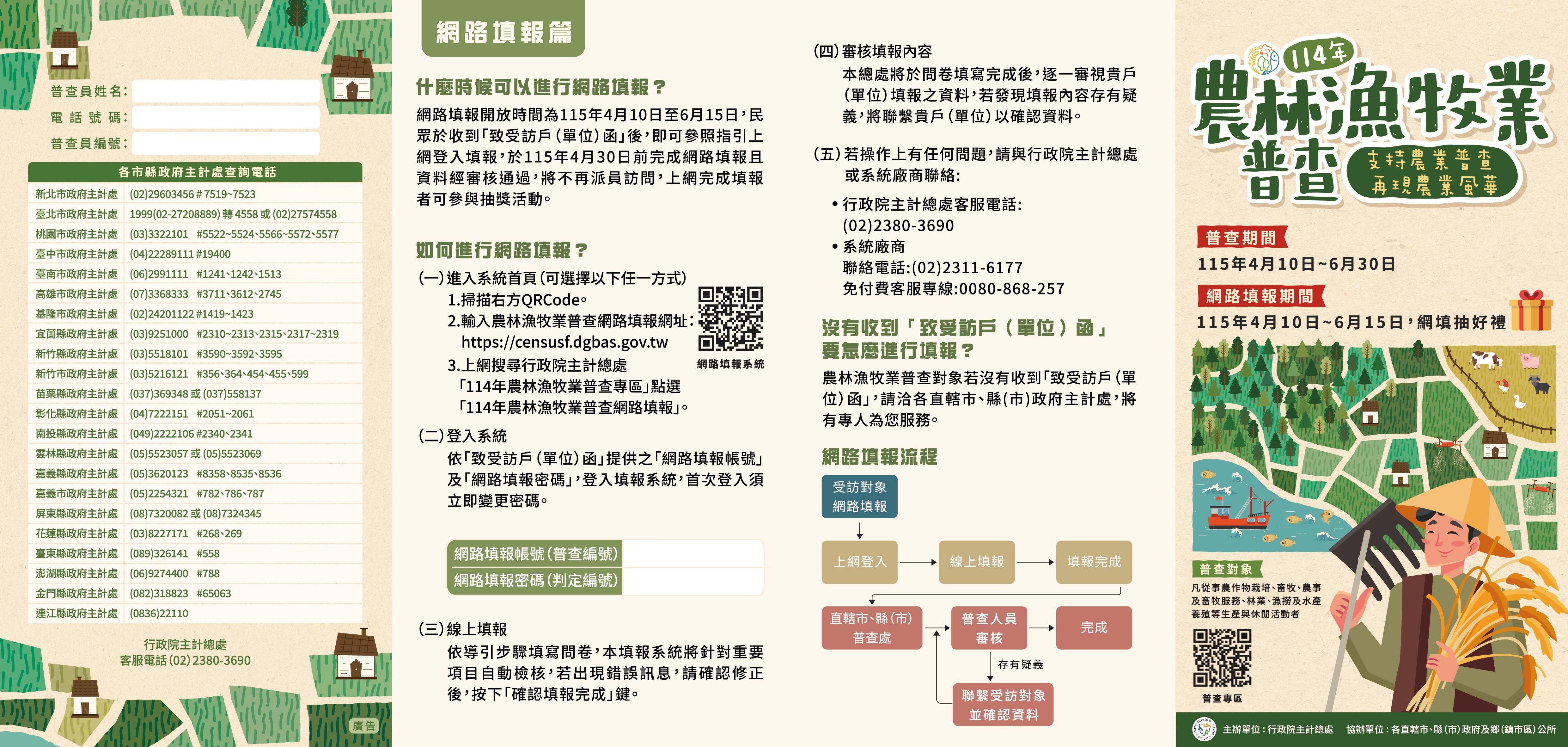 114年農林漁牧業普查介紹摺頁(正)